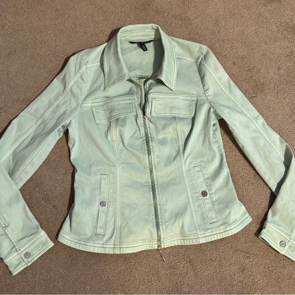 ⭐️ White House Black MarketMint Green Women's Jacket Size Small